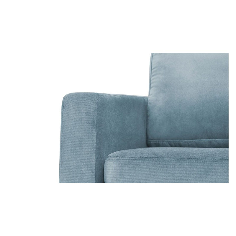 Lioni 3 Seater Velvet Sofa, Light Blue