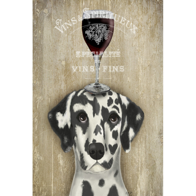 Dog Au Vin Dalmatian, 30cm H x 20cm W