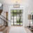3-Light Crystal Ceiling Light Fixture Semi Flush Mount Chandelier with Drum Shade-943180878