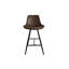 Upholstered Counter Stool with Metal Frame-88208211