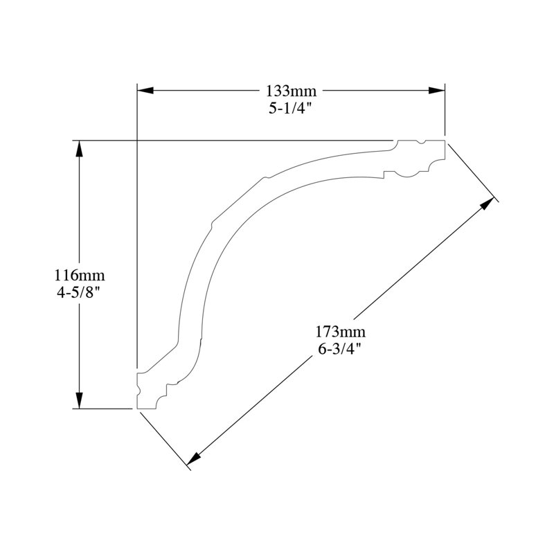 4-5/8 in x 5-1/4 in x 78-3/4 in Egg and Dart, and Beads Primed White Polyurethane Crown Moulding