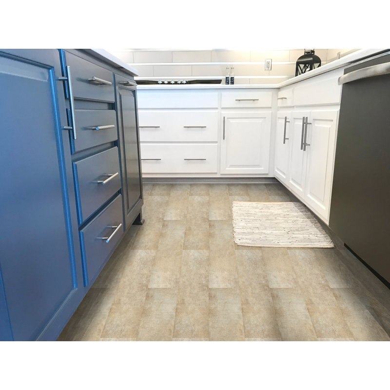 6" x 18" Luxury Vinyl Tile,Self-adhesive Vinyl Flooring, Terra Yellow