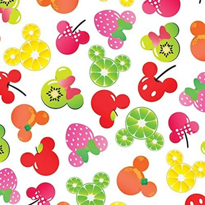 Tissu 100% coton multicolore à ressorts 43/44 de Disney Mickey Mouse & Friends, ressorts créatifs Disney Mickey Mouse & Friends