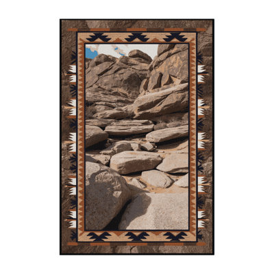  Tapis lavable Rocky Terrain Southwestern