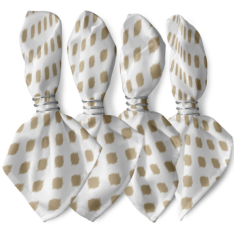 Lashayla Fine Lattace Napkins, Taupe