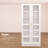 6-Tier Glass Door Display Case Curio Cabinet with Shelves