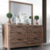 Commode Et Miroir En Chêne Clair Patiné (composant Du Kit: Miroir)