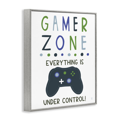 Tout est sous contrôle Gamer Zone, estampe numérique, conception par Elizabeth Tyndall
