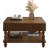 31.5" Square Fluted Lift-Top Coffee Table with Hydraulic Lift, Hidden & Open Storage, Retro Solid Wood Legs-756991349