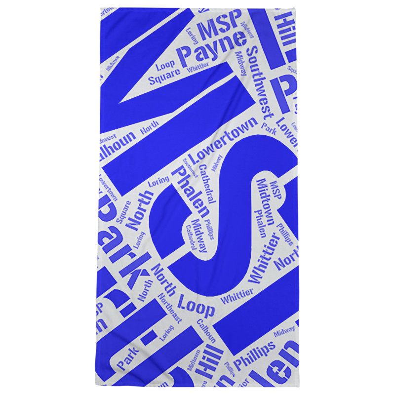 Bath Towel, Blue, Microfiber, Minneapolis–Saint Paul