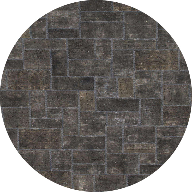 Tapis abstrait moderne 1507, Rond 7 pi