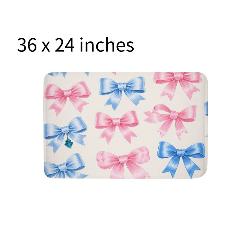 Tapis pour salle de bain bicolore