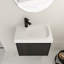 Meuble-lavabo mural 24 po avec lavabo en céramique et portes doubles-98905885