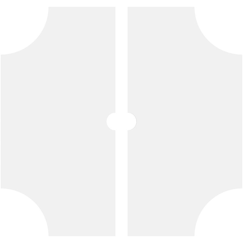 Médaillon de plafond contemporain en PVC Haus Haus, H 1 po x l 38 po x P 38 po