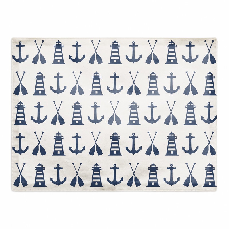 Napperon Nautical, Bleu marine