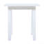 Table de bout rectangulaire en bois d'acacia SELMA en polyuréthane blanc