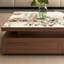 Table basse haut de gamme rectangulaire en ardoise avec rangement-129314092-129314094