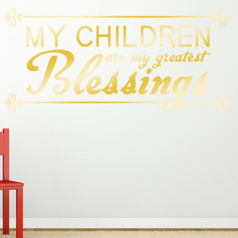 Wall Decal, Shiny Gold, Large