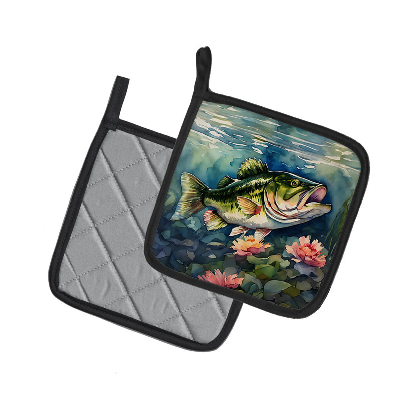 Paire de porte-casseroles Largemouth Bass