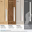 Plaque de porte d'armoire rectangulaire en nickel poli 12-5 / 8 po (320 mm) Ladera-111952225-111952227