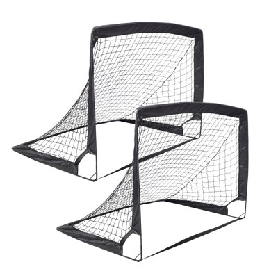 Portable Pop-Up Soccer Goals Set (2-Pack) with Carry Bag for Kids