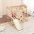 8 in 1 Indoor Playground Climbing Toy Set with Slide Swing Climbing Net Rings Kids Indoor Playground