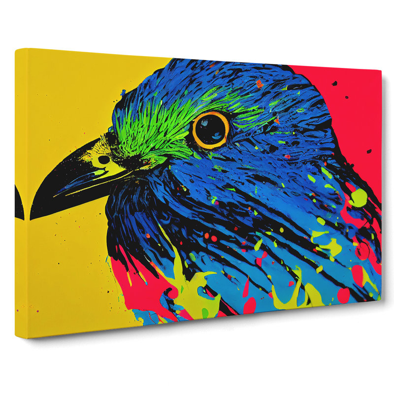 Bird Splash Vol.6 Abstract - Wrapped Canvas, 50cm H x 76cm W x 3cm D