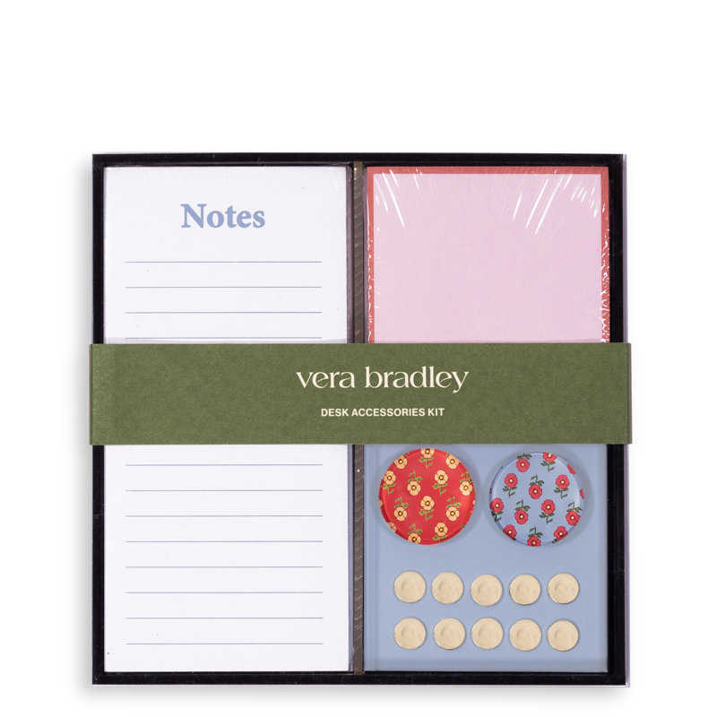 Desk Accessory Kit, Tiny Poppies
