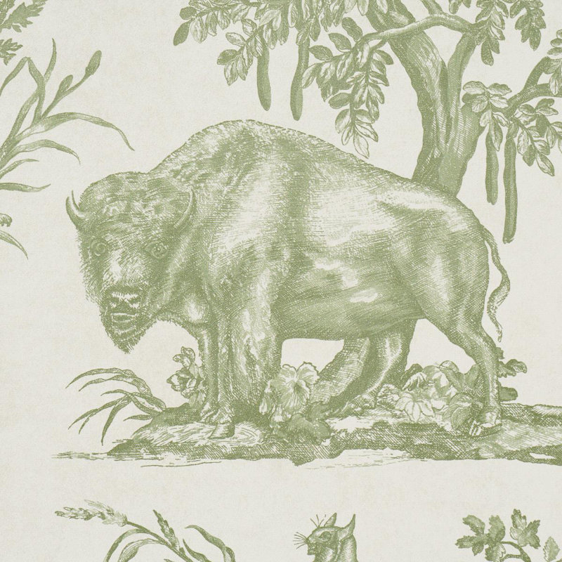 Papier peint Western Toile, Olive