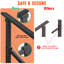 Handrails for Outdoor Steps, Upgrade Aluminium Hand Rail Fit 3/5/6 Steps-116844412