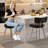Swivel Counter Height Bar Stools Set, 26" Leather Kitchen Swivel Counter Stools for Kitchen Island-2131609137-2131609138