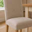 46cm H Polyester Upholstered Full Back Side Chair in Cream
