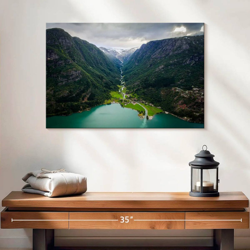 Kavia Odda Mountain Scene, 16" H x 24" W
