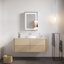 Armoire de salle de bain avec miroir à DEL 26 po x 20 po - Pharmacie avec support à porte simple 3000k à 6000k