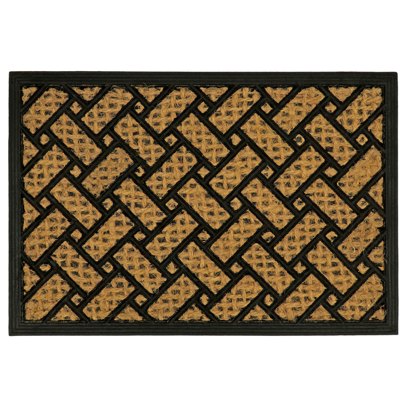 Non-Slip Geometric Outdoor Doormat