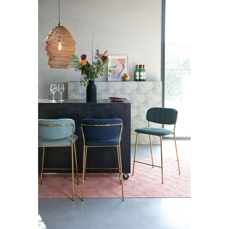 Jolien 26'' Counter Stool, Gold/Light Green, Light Green
