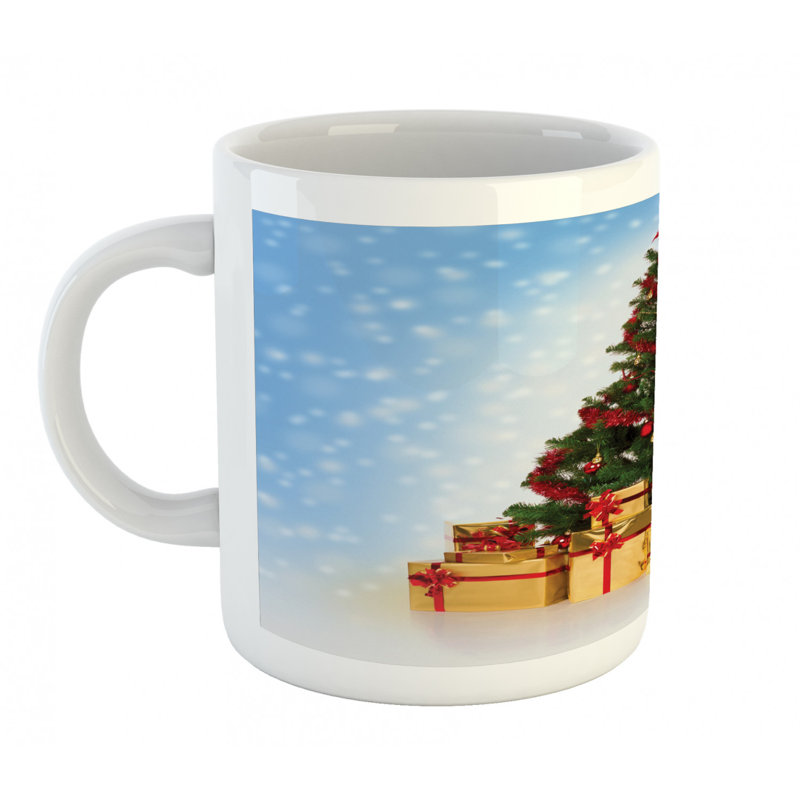 Grande tasse à café sapin