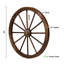 Décoration murale roue de chariot en bois 32 po Homestead (ensemble de 2)