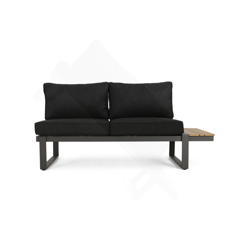 SIÈGE STERLING LEFT, Face à la gauche, Coussin noir / structure noire