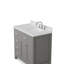 Meuble-lavabo simple 36 po avec quartz blanc Dazzle Caroline Parkway-129467959-129467961