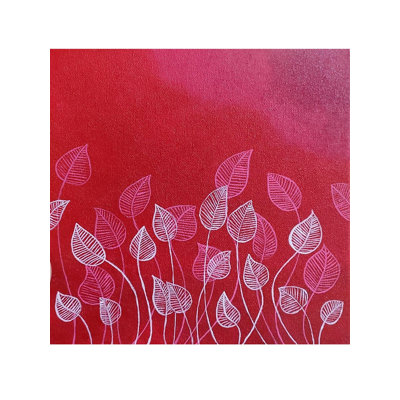 Leaf Print | Acrylic On Stretched Canvas | By Shraddha Shirsat