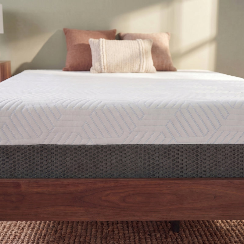 Matelas en mousse viscoélastique imprégnée de gel avec housse régulatrice de température, Queen