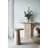 Round Side Table With Pedestal Base