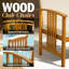 Fauteuils club en bois massif