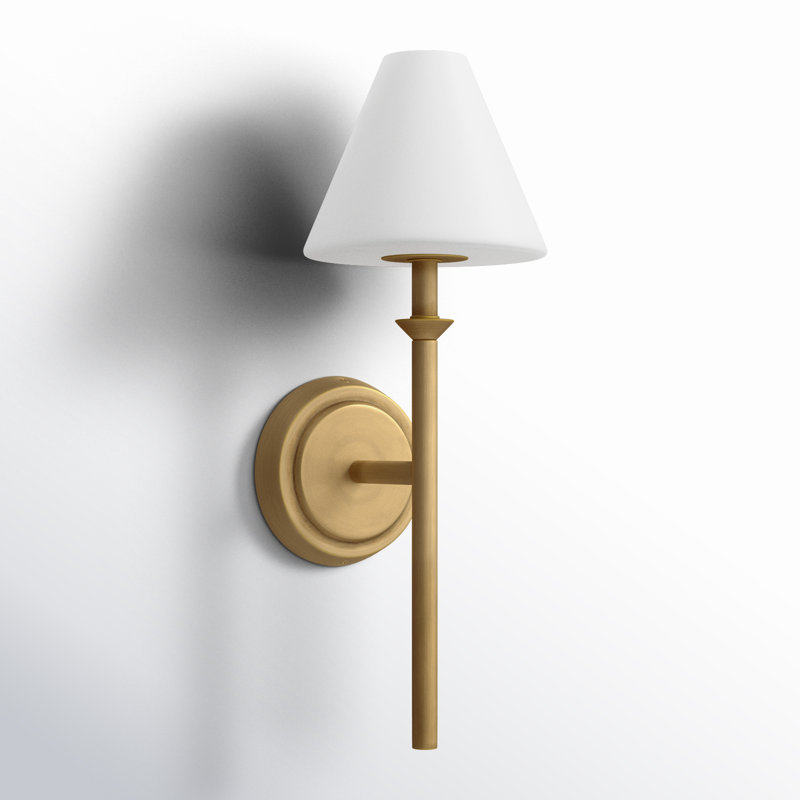 Greta Opal Glass Vanity Light by Hinkley, Gold