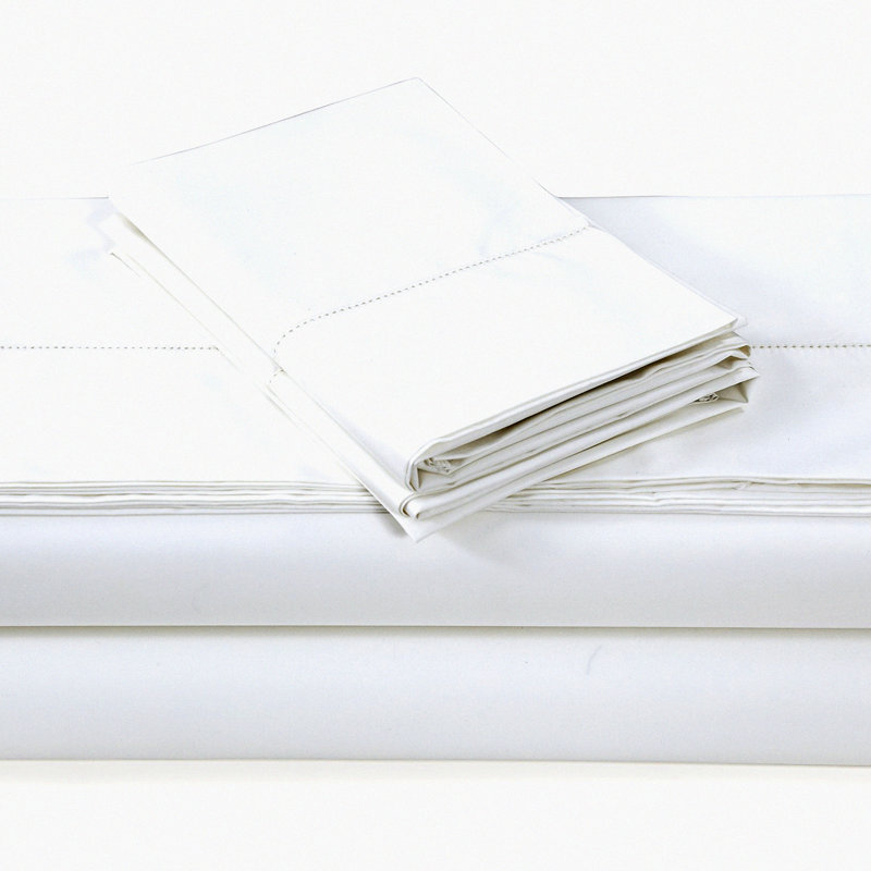 LuxurySateen500ThreadCountDeepPocketSheetSetSpa, White