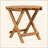 NO INSTALLATION REQUIRED, FOLDABLE AND ADJUSTABLE OUTDOOR ACACIA WOOD SIDE TABLE
