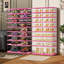 Armoire de rangement à chaussures empilable en plastique à 9 étages 18-36 paires pour l'entrée facile à assembler-501111550