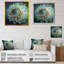 Décoration murale bleue et blanche Dahlia IV - Dahlia-86828577-86828581
