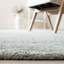 Tapis bleu clair en laine / coton touffeté à la main Moniz-1824894183